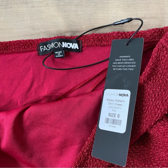 Fashion Nova Red Mini Dress - Picture 4 of 4